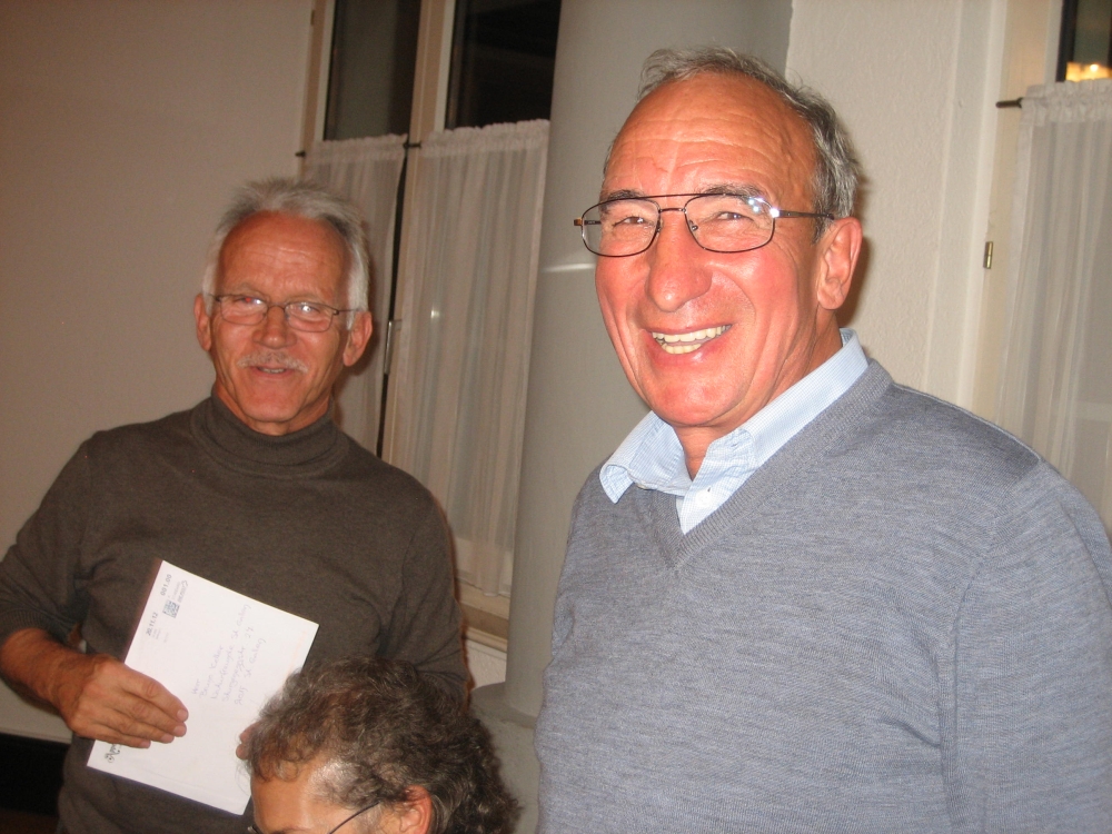 Abschied und Verdankung von Bruno an Urs Ritter